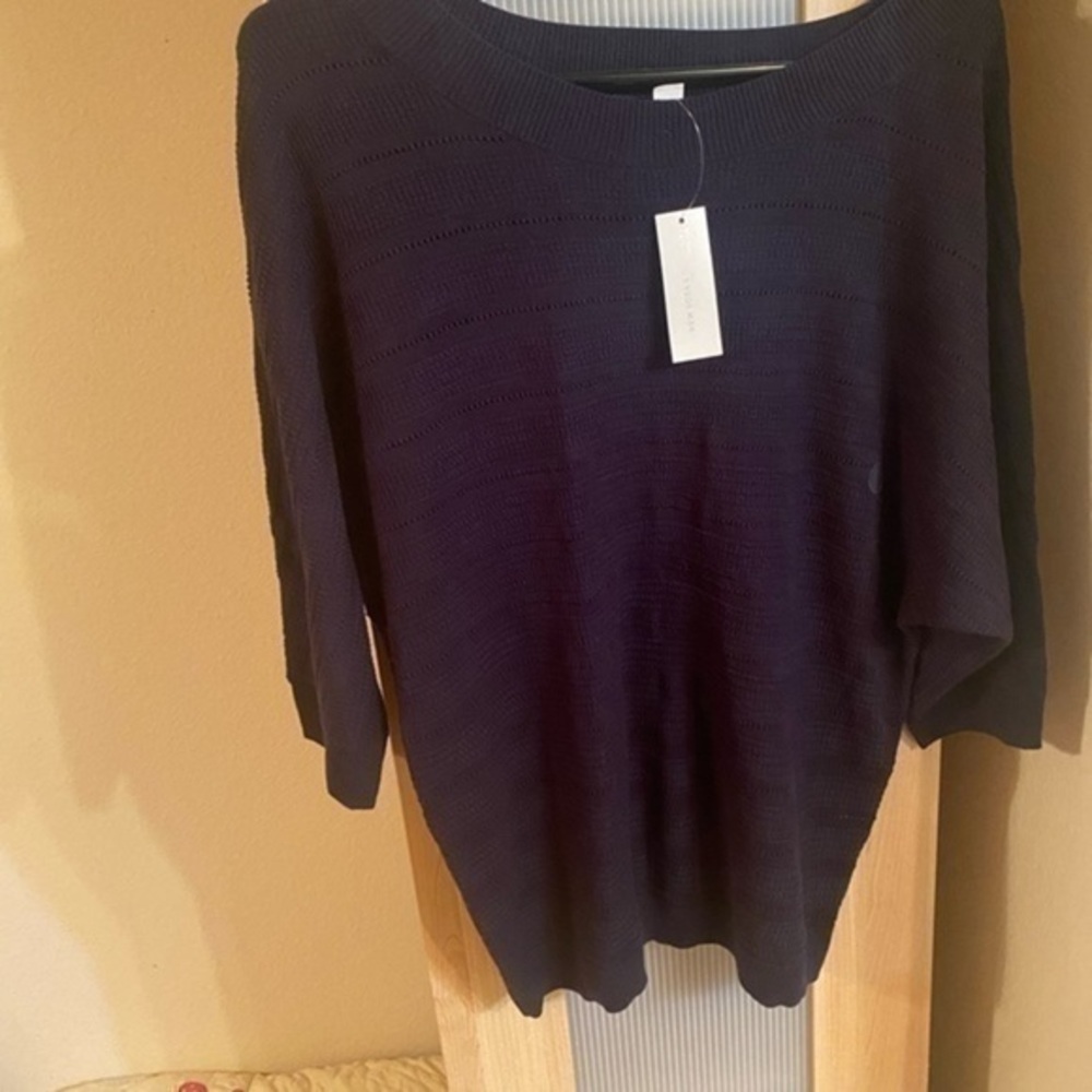 New York Company Navy Blue Sweater NWT